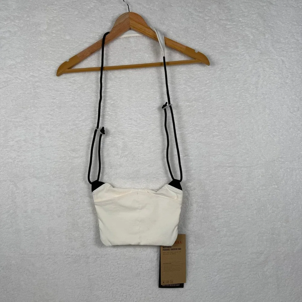 Merrell Wayfinder Packable Sacoche Bag White Black Water Resistant Crossbody - Picture 4 of 13